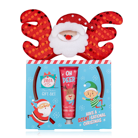 Confezione Regalo Santa & Co. Crema Mani 30 ml e Cerchietto Renna Natale