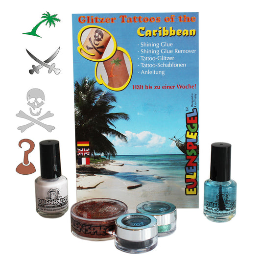 Kit Glitter Tattoo Carabbean Pirati Eulenspiegel