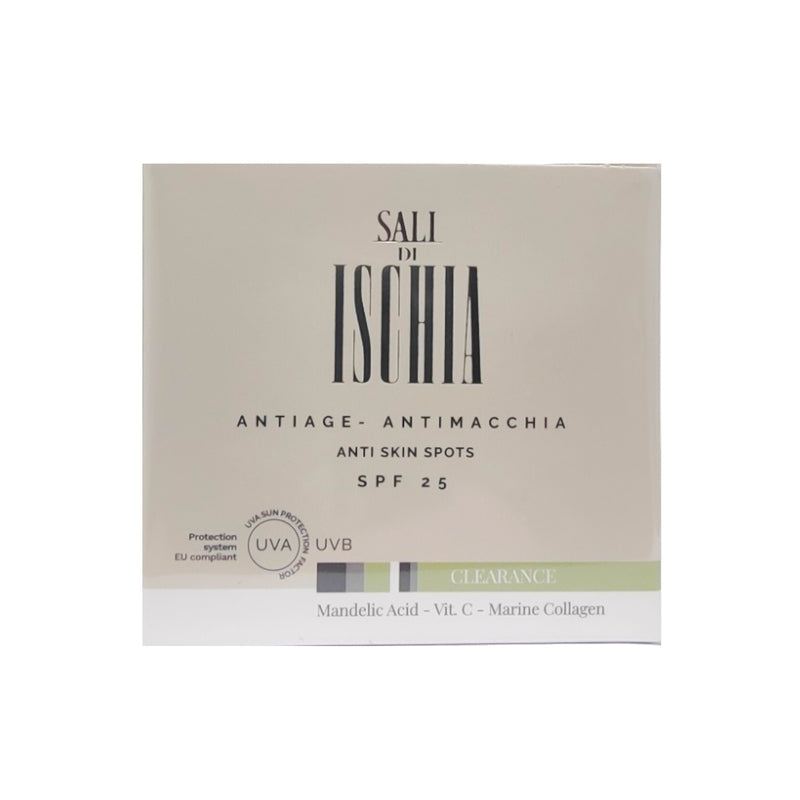 Crema Viso Antiage Antimacchia Spf 25 Clearance 50 ml Sali di Ischia