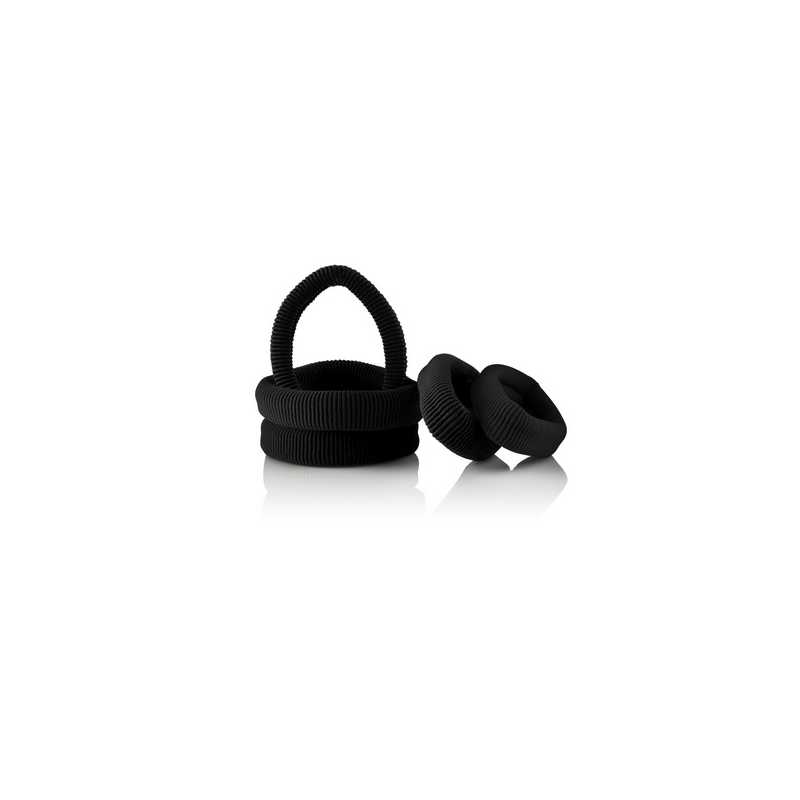 Elastico per capelli medio nero conf. 6pz