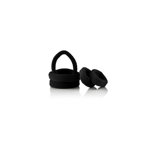 Elastico per capelli medio nero conf. 6pz