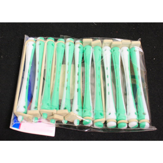 Bigodi permanente bianco/verde lungo conf. 12 pz 4500339
