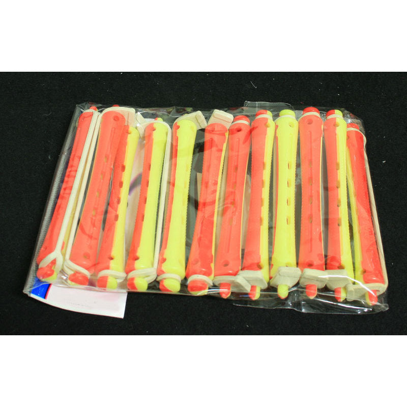 Bigodi permanente giallo/rosso lungo conf. 12 pz 4500539