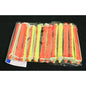 Bigodi permanente giallo/rosso lungo conf. 12 pz 4500539