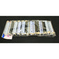 Bigodi permanente bicolore grigio/nero lungo conf. 12 pz 4500839