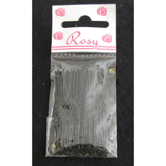Forcine Invisibili Rosy Nero cm 6,5 art. 379 conf. 26 pz