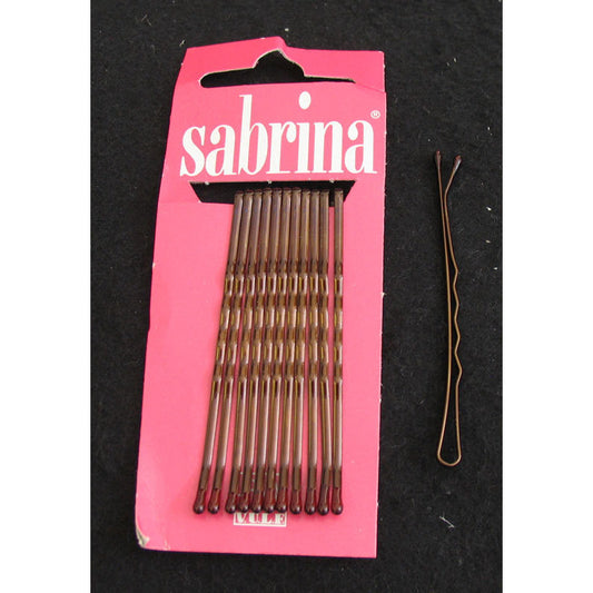 Molletta Sabrina lunga castana display 12 pz