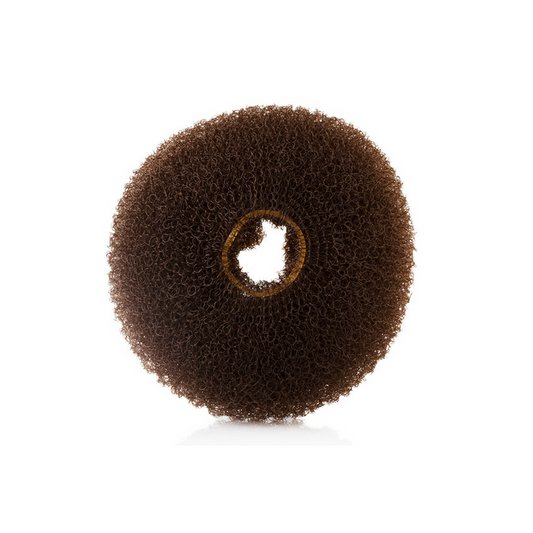 Ciambella Ripieno Acconciatura Tondo 8 cm Castano