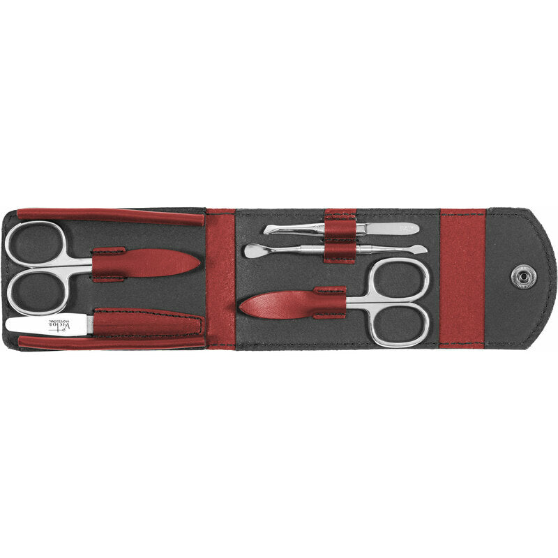 Set Manicure Custodia in Pelle 5 Attrezzini Nichelati 90118N