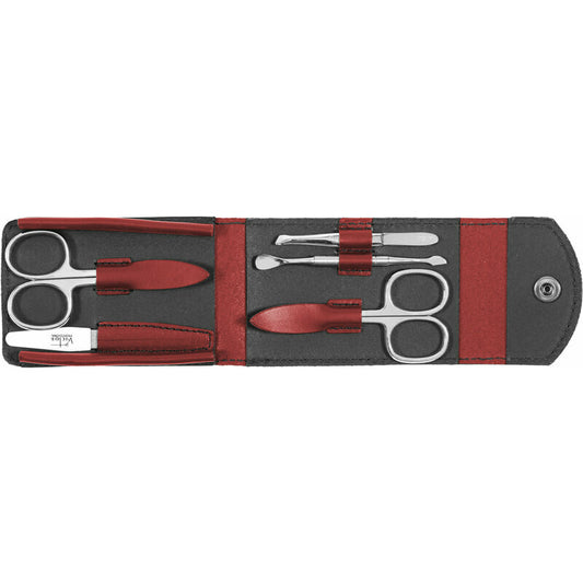 Set Manicure Custodia in Pelle 5 Attrezzini Nichelati 90118N