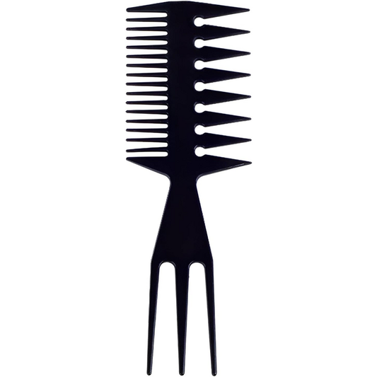 Pettine 3 Way Nero Styling denti larghi 3 usi