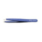 Pinzetta sopracciglia acciao inox taglio obliquo Metal Blu Estas
