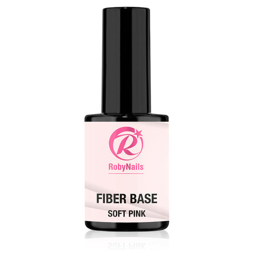 Gel per Unghie Fiber Base Soft Pink 14 ml Roby Nails