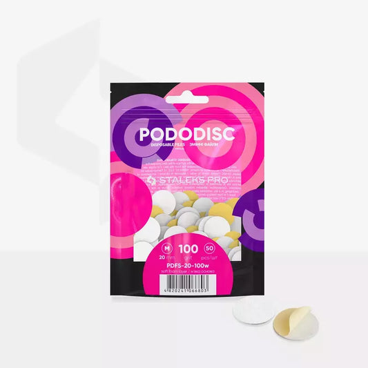 PodoDisc con base morbida Misura M - Grana 320 Staleks Pro busta 50 pz.