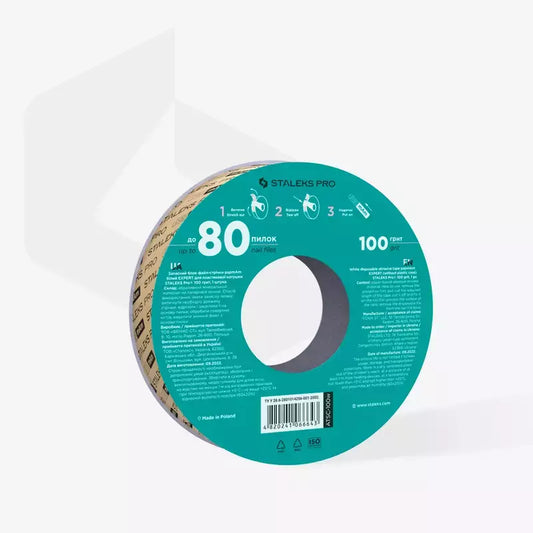 Lima per Unghie Bianca papmAm 100 grit Staleks Pro Ricarica rotolo 7 mt