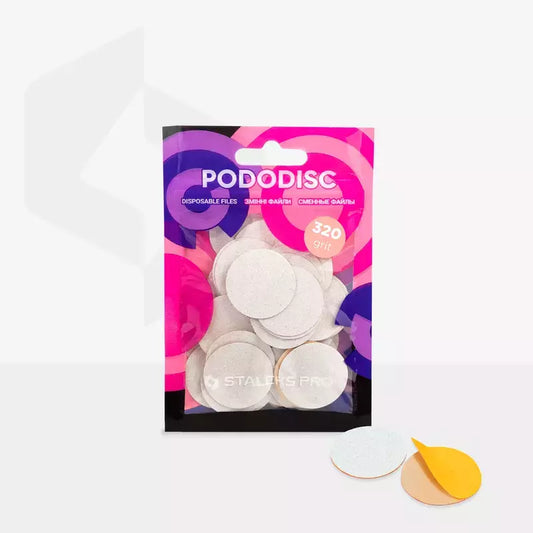 PodoDisc Ricambio Misura L - Grana 320 - 25 mm Staleks Pro busta 50 pz.