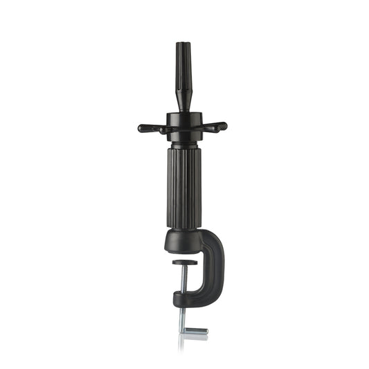Supporto Testastudio Nero Lungo con Morsetto