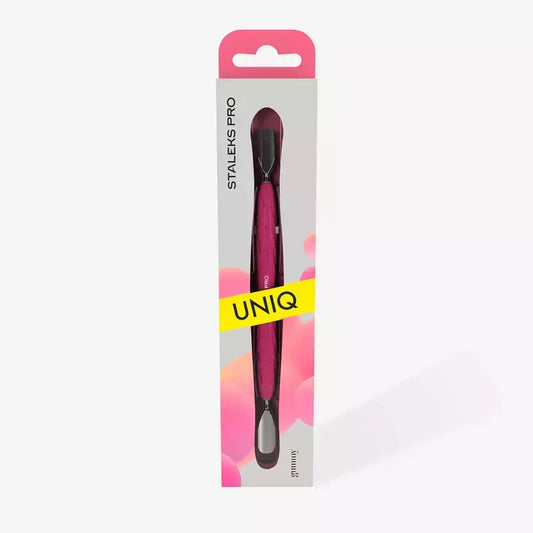 Spatola Doppia per Manicure con Manico in Silicone UNIQ 10/1 Staleks PRO