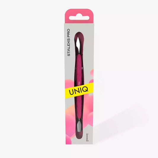Spatola Doppia per Manicure con Manico in Silicone UNIQ 10/3 Staleks PRO