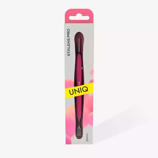 Spatola Doppia per Manicure con Manico in Silicone UNIQ 11/1 Staleks PRO