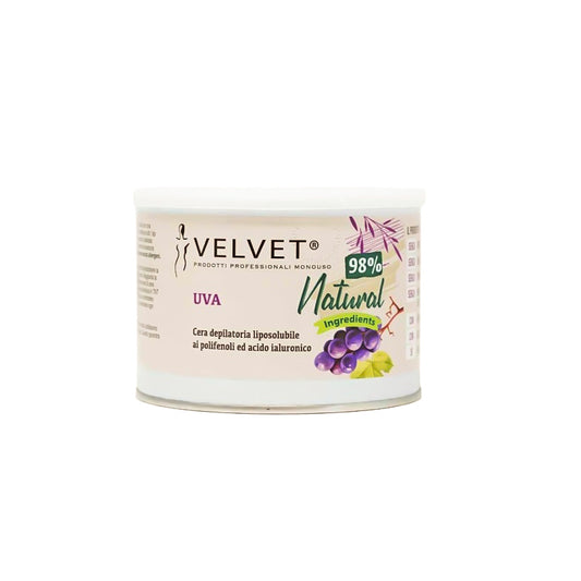 Cera Epilatoria Professionale UVA Velve 98% Natural Ingredients 400 ml
