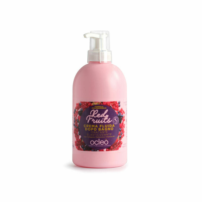 Crema Fluida Corpo Idratante Collagen e Pantenolo Red Fruit 500 ml Ocleo
