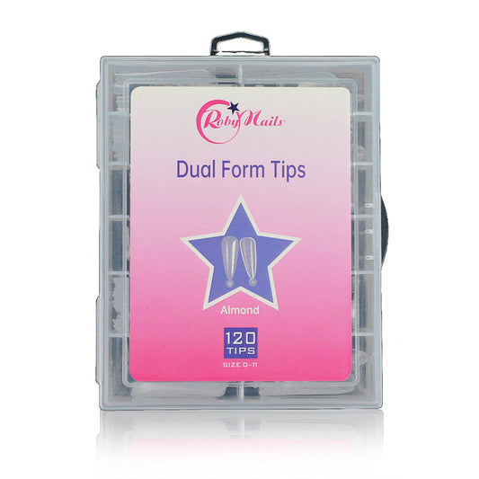 Dual Form Tips Almond 120 pz Roby Nails