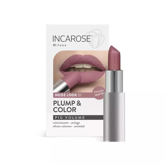 Rossetto Plump & Color Piu Volume Incarose 01