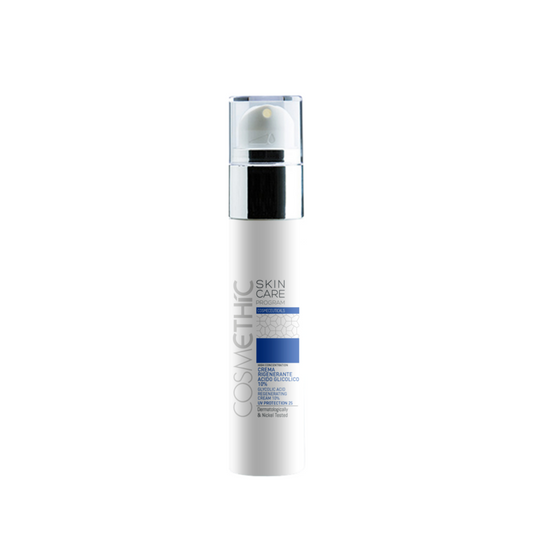 Crema Rigenerante Acido Glicolico 10% Skin Care Program Cosmethic 50 ml