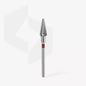 Punta Fresa per mancini Cono Metallo Duro Rosso 14 mm Expert Staleks