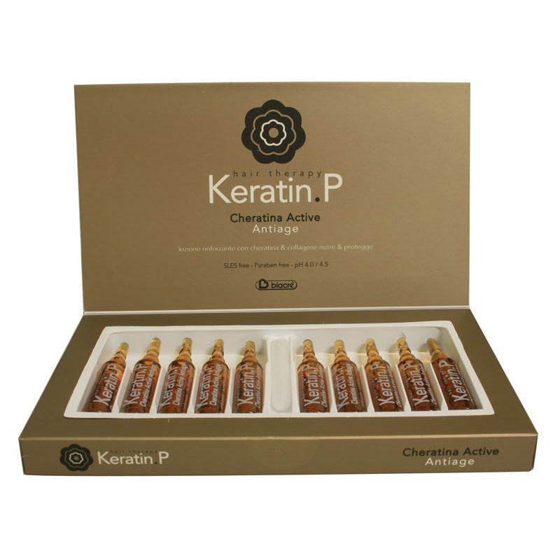 Fiale Cheratina Active Keratin P. Biacrè conf. 10 pz da 10 ml
