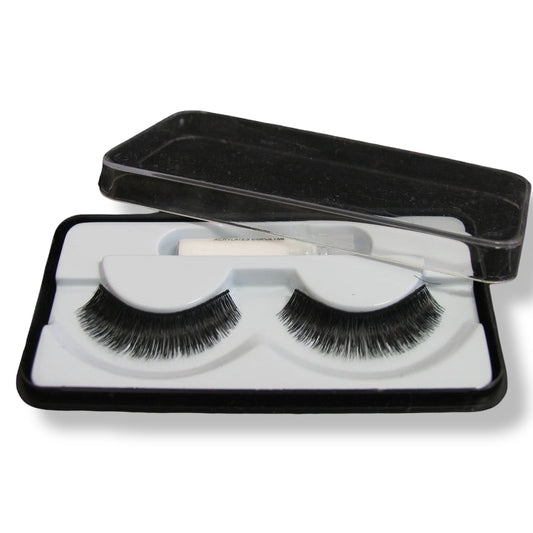 Ciglia vera frangia BD6 black con colla Giussani