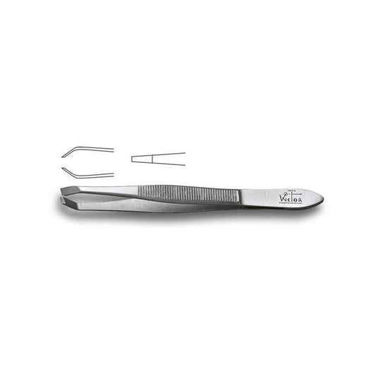 Pinzetta sopracciglia 304190 inox Punta Aggrappante Wictor