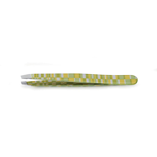 Pinzetta sopracciglia acciao inox taglio obliquo Kaleido Estas