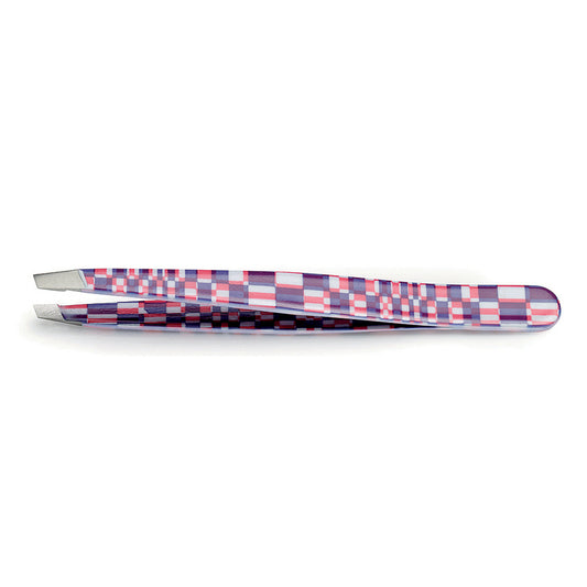 Pinzetta sopracciglia acciao inox taglio obliquo Square Estas
