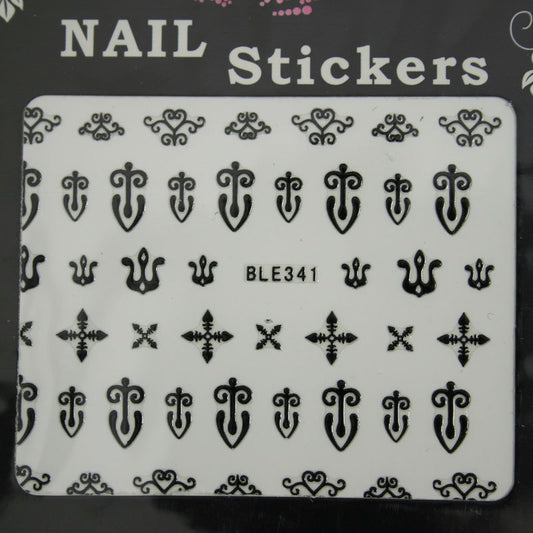 Nail Sticker BLE341 Nero
