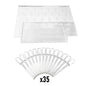 Display espositore per nail art con bastoncini trasparenti piccolo 32 fo