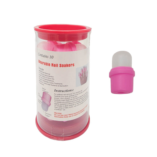 Cappucci ditali per rimozione smalto semipermanente Wearable nail soaker