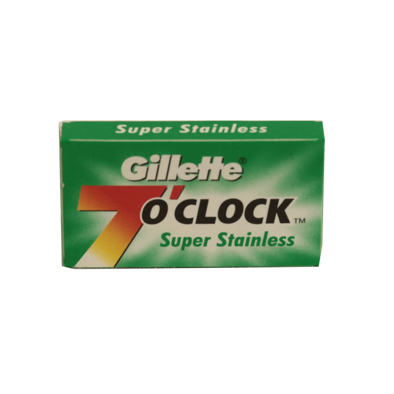 Lametta da barba Gillette 7 o’clock Super Stainless Verde pc 5 lamette