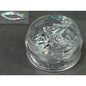 Decori ultrasottili occhio traforato argento multicolor