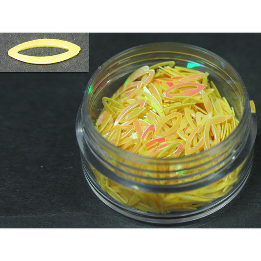 Decori ultrasottili occhio traforato giallo
