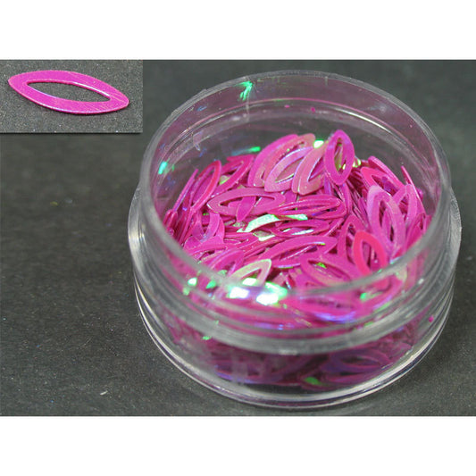 Decori ultrasottili occhio traforato rosa scuro