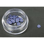 Decoro motivo asterisco 3D blu LP cod. 7038