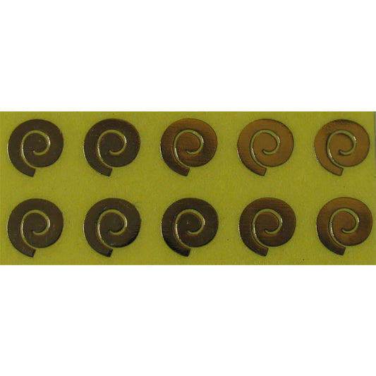 Decoro Nail Art spirale colore oro LP