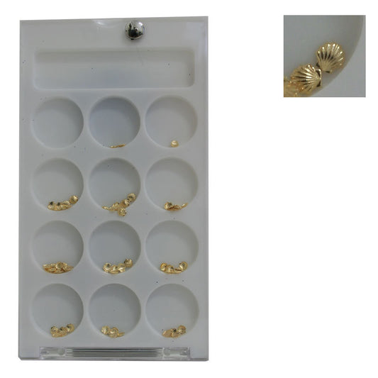 Decoro unghie Beauty nail Conchiglia Piccola Oro ASN2