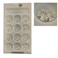 Decoro unghie Beauty nail Croce Argento Lucido ASN18