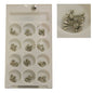 Decoro unghie Beauty nail Croce Argento Satinato Lunga con Brillante ASN