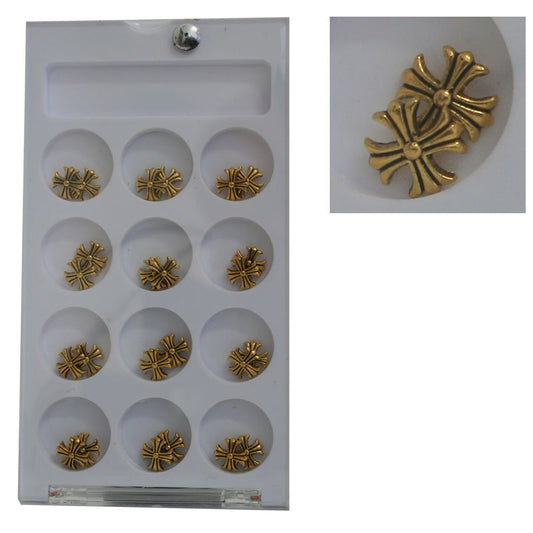 Decoro unghie Beauty nail Croce Oro Satinato ASN3