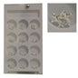 Decoro unghie Beauty nail Giglio Argento Lucido Lungo ASN15