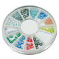 Ruota decori fiori e petali 3D colorate cod. 1533